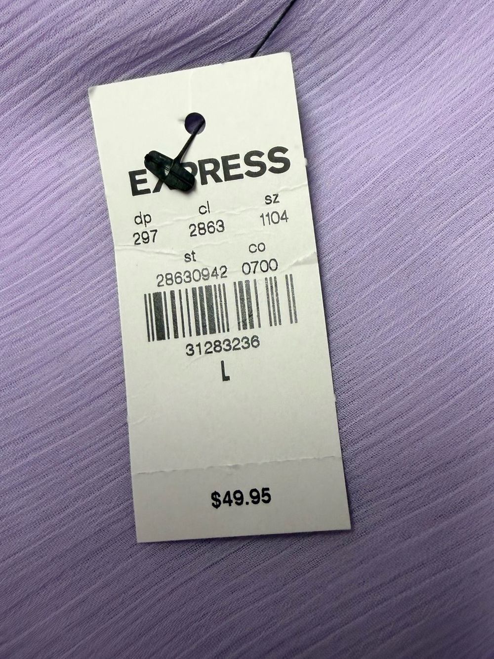 Express Wrap Front Ruffle Top - Picture 6 of 6